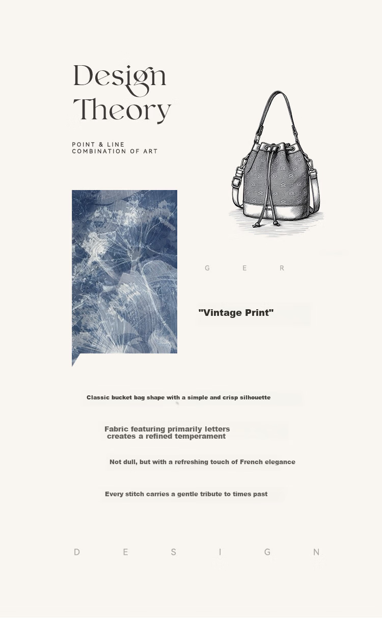 St&Sat Women's Bag 2026 New Retro Printed Bucket Bag Handbag Large Capacity Crossbody Shoulder Bag Gift for Girlfriend 4