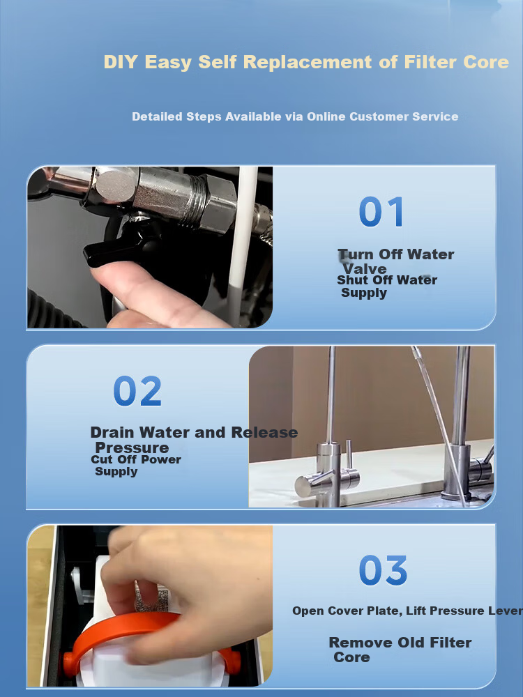 Midea Galaxy 800G Heating Direct Drinking Integrated Water Purifier Filter MRO820-R Dow RO Reverse Osmosis Integrated Core 4