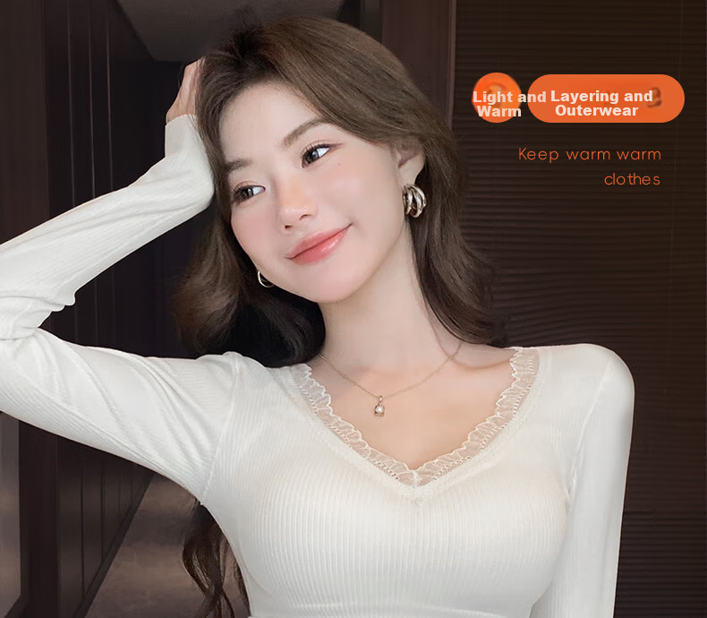 DUOQINGMAO Thermal Underwear 2025 Autumn Winter New Silk Cashmere 10A Antibacterial Slim Fit Waist Enhancing Champagne 2XL 3