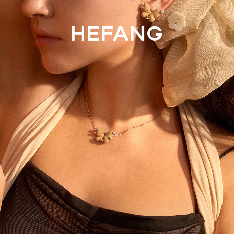 HEFANG Starlight Butterfly Clavicle Necklace Luxury Jewelry Birthday Gift for Girlfriend Wife