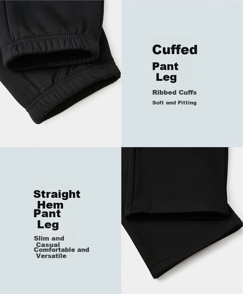PEAK Men's Sports Pants, Summer Fleece-Lined Warm Versatile Knitted Joggers, Loose-Fitting Casual Trousers DF334007 71