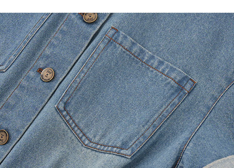 Demana Denim Cloud Oxygen Cotton Summer Simple Style Back Waist Elastic Pocket Folded Sleeve Slim Dress for Women Premium Feel 5