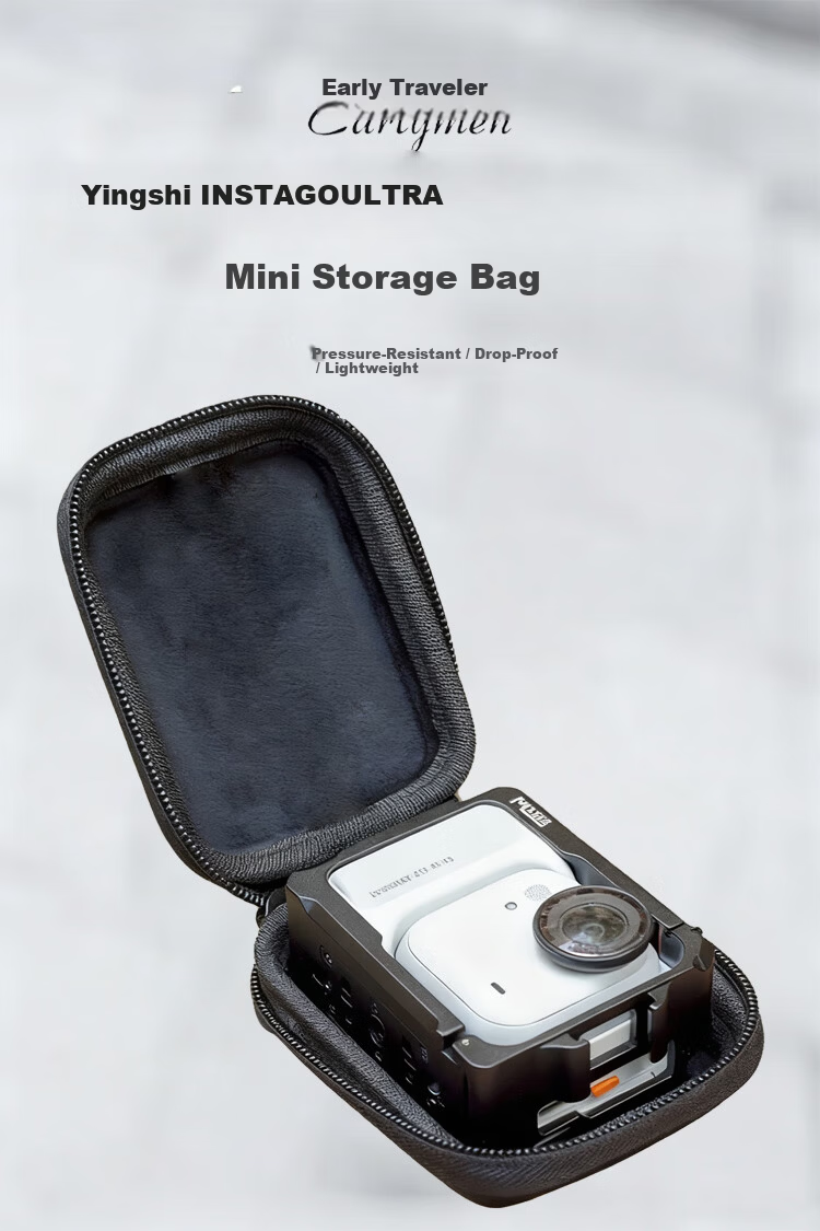 Earlymen Insta Go Ultra Storage Bag for Yingshi Sports Camera Thumb Camera Mini Body Case Waterproof Shockproof 1