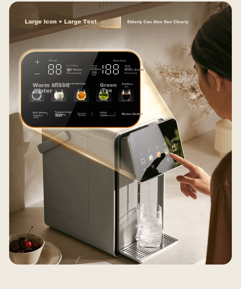 Midea Little Cube Pro Upgraded Electric Hot Water Bottle Food Grade 316L Smart Home 5L Fully Automatic Power-Off Insulation Constant Temperature Detachable Baby-Friendly 31W Pro 18