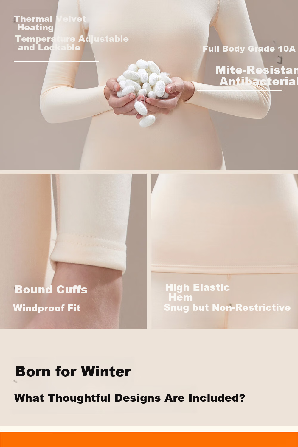Urban Beauty [Tencel Modal] Thermal Underwear Set for Women Autumn Top and Bottoms, German Velvet Heat Retaining, Fleece Lined, Thickened Autumn Winter New Arrival 4
