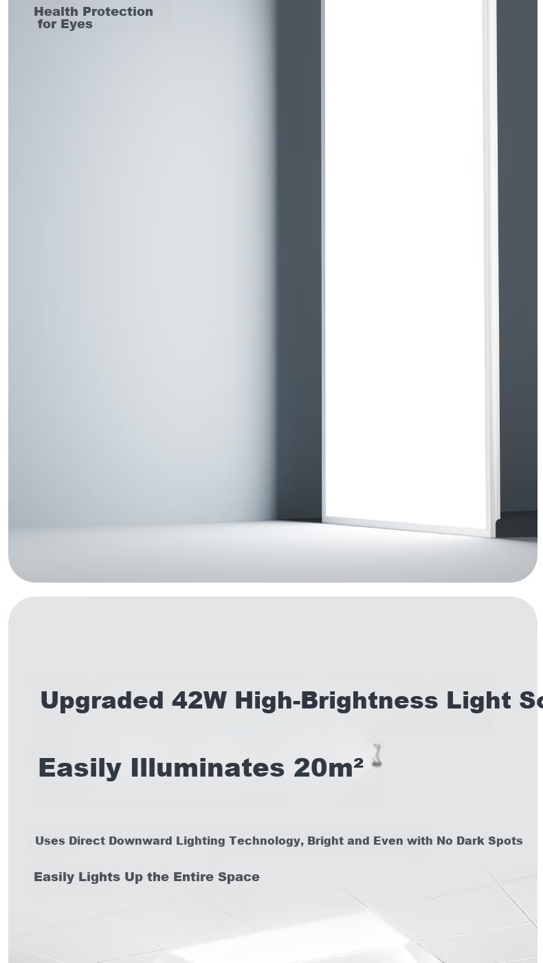 TCL Flat Panel Integrated Ceiling Light Office Public Lighting Panel Light 30x60cm 4