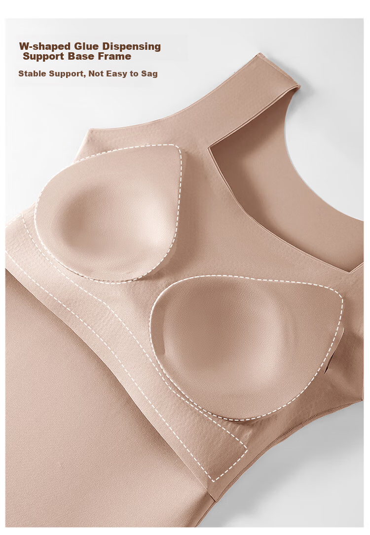 GUJIN Lightweight Warm Vest Women's Thermal Autumn Winter Bra-Free Innerwear Base Layer Camisole Skin-Friendly M 3