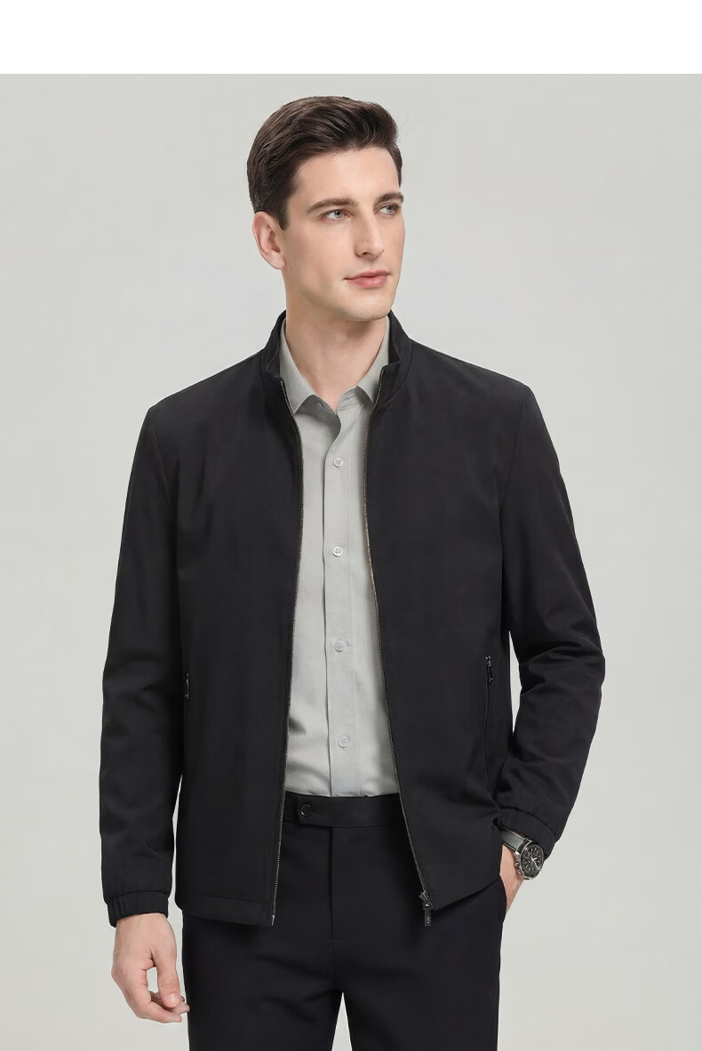 Shanshan [Three-proof Seamless Lapel] Men's Jacket Spring Autumn Business Executive Workwear Casual Middle-aged Dad Coat 16