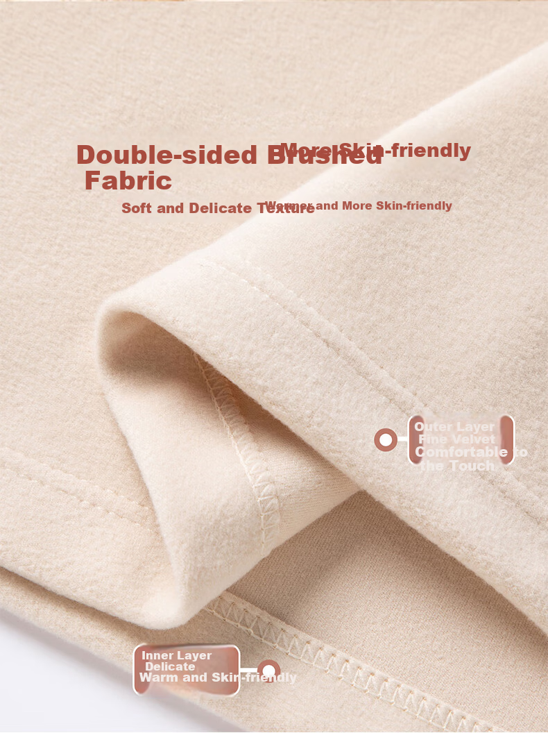 BOPRUIEY Camellia Oil Moisturizing Semi-Turtleneck Base Shirt 10A Antibacterial Mite-Repellent Women's Thermal High Elastic Soft Slim Fit Top 19