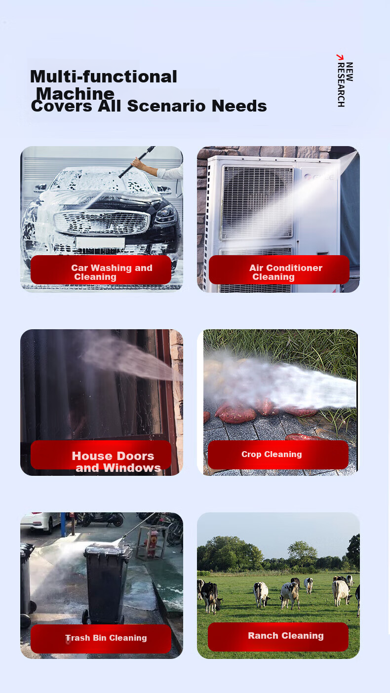 Black Cat Saint General Home Car Wash Machine 220V High Pressure Water Gun Pump High Power Car Cleaning Pump 6
