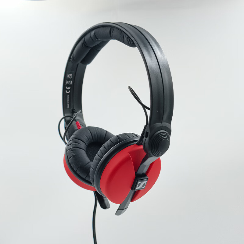 Sennheiser HD25 Red Custom Professional Wired Over-Ear Monitoring Headphones for Stage Performance, Recording Studio, Music Production, Filming, and Music Enthusiasts 1