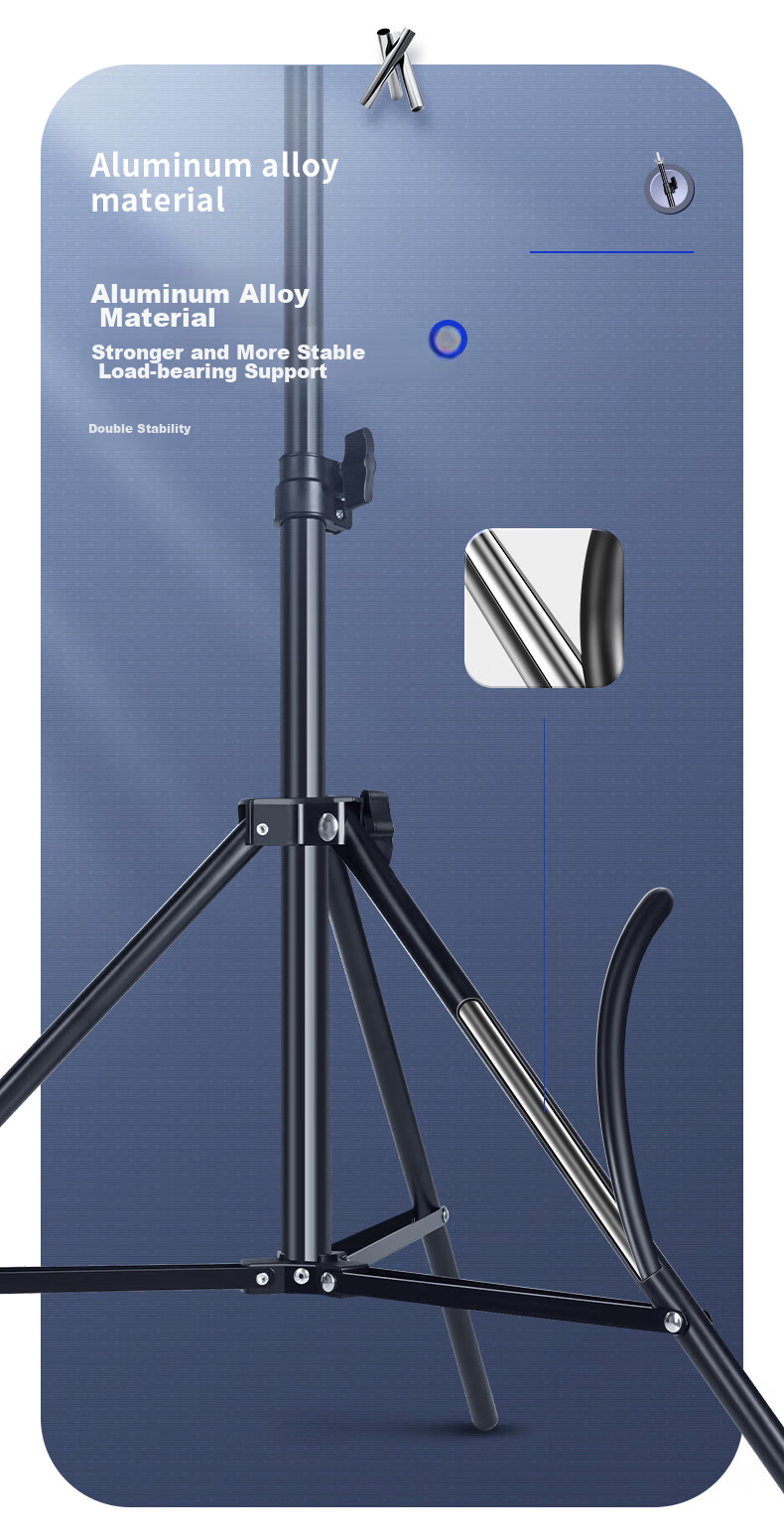 Beiyang Photography Background Stand, 80*200 Medium T-Shaped Frame, Softbox Paper Backdrop Stand, Photography Equipment Studio Accessory, Portable Metal Background Stand (With 2 Large Clips Included) 3