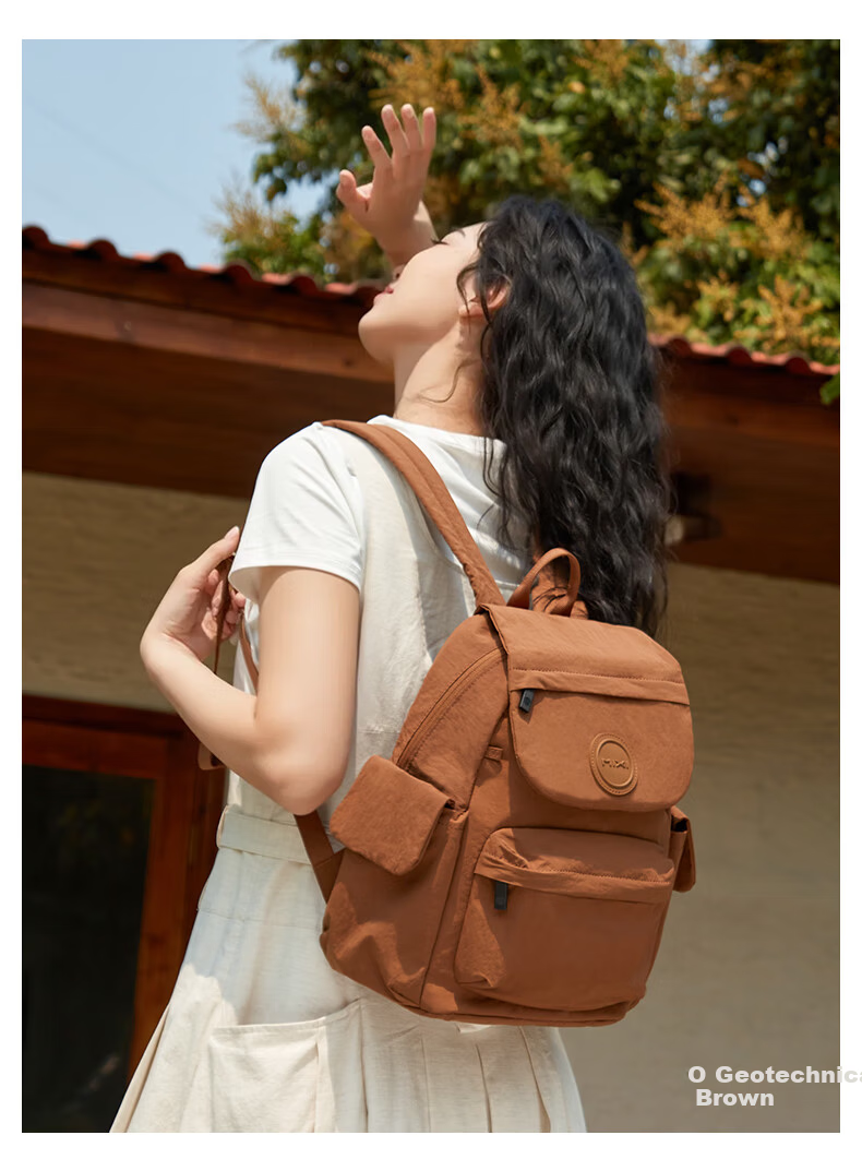 Mixi Casual Women's 14-Inch Small Lightweight Waterproof Travel Commuter Backpack High School Student Schoolbag 24
