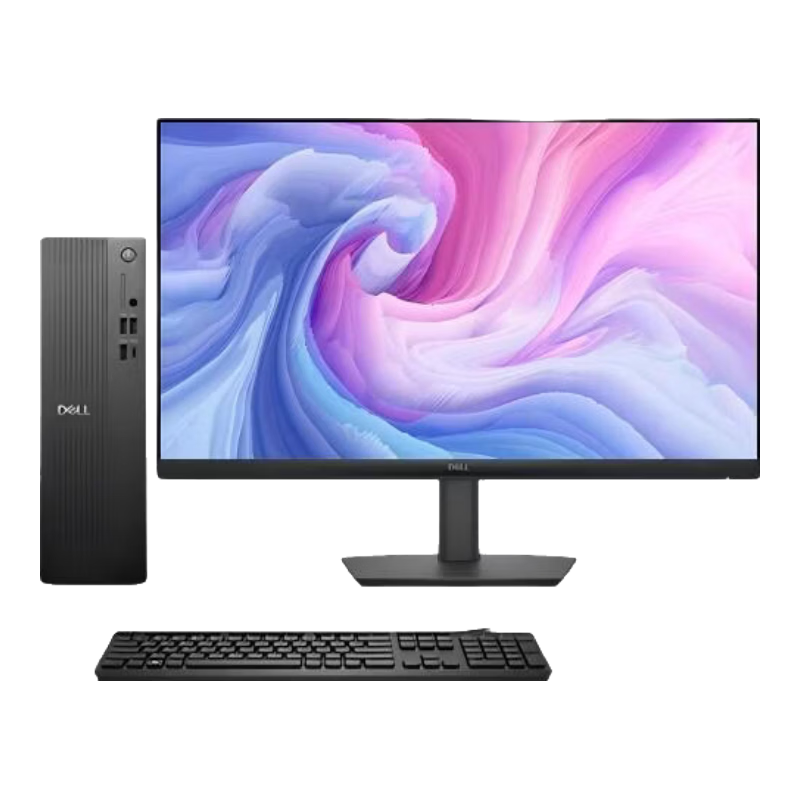 DELL Pro Slim E High-Performance Desktop Computer (I5-14500, 16GB DDR5, 512GB SSD + 2TB HDD), 23.8-Inch Large Screen, Commercial Office Use