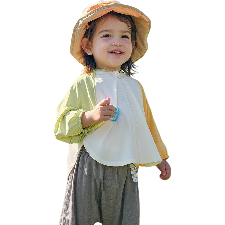 BALABALA Children's Sun Protection Clothing, Boys And Girls Baby Jacket, Infant Sun Protection Summer Hooded Cute Style 208225105201