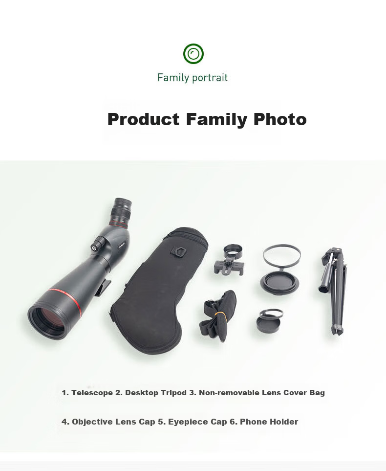 Leilong Pursuer 15-45X70ED High-Definition High-Power Professional Outdoor Adult Target and Bird Watching Monocular Telescope 34