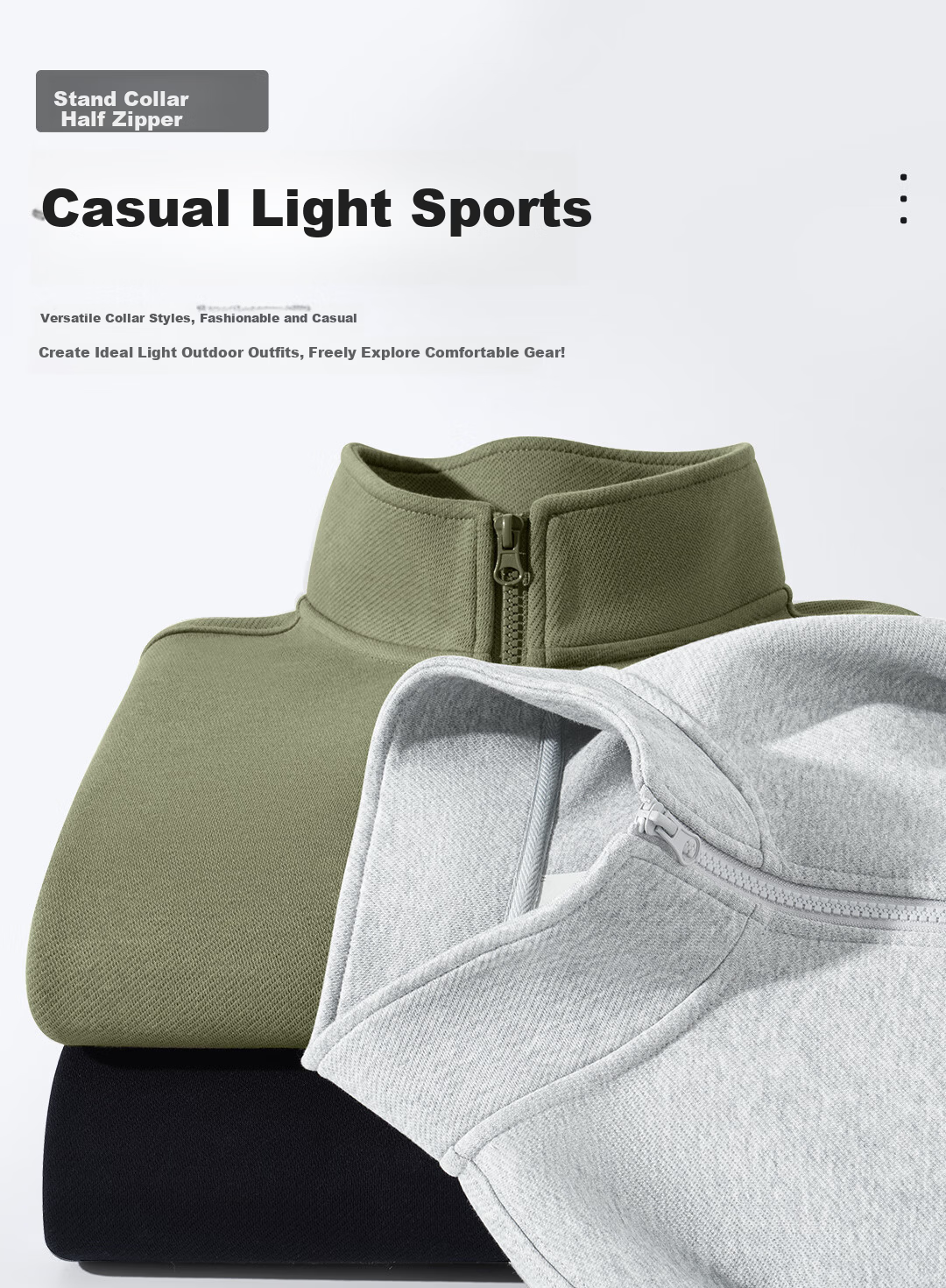 JEEP SPIRIT Men's Sweatshirt Spring Autumn Sports Breathable Casual Men's Top 2026 New Trendy Versatile Jacket for Men 1