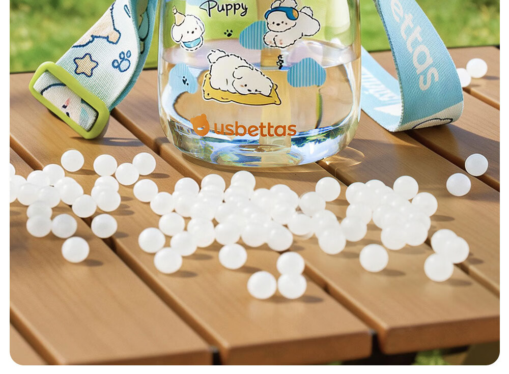 Beitais TonTon Bucket Children's Straw Cup Baby Direct Drinking Kindergarten Water Bottle Spring Summer Outing 2 Years PPSU Soft Cloud Blue 11