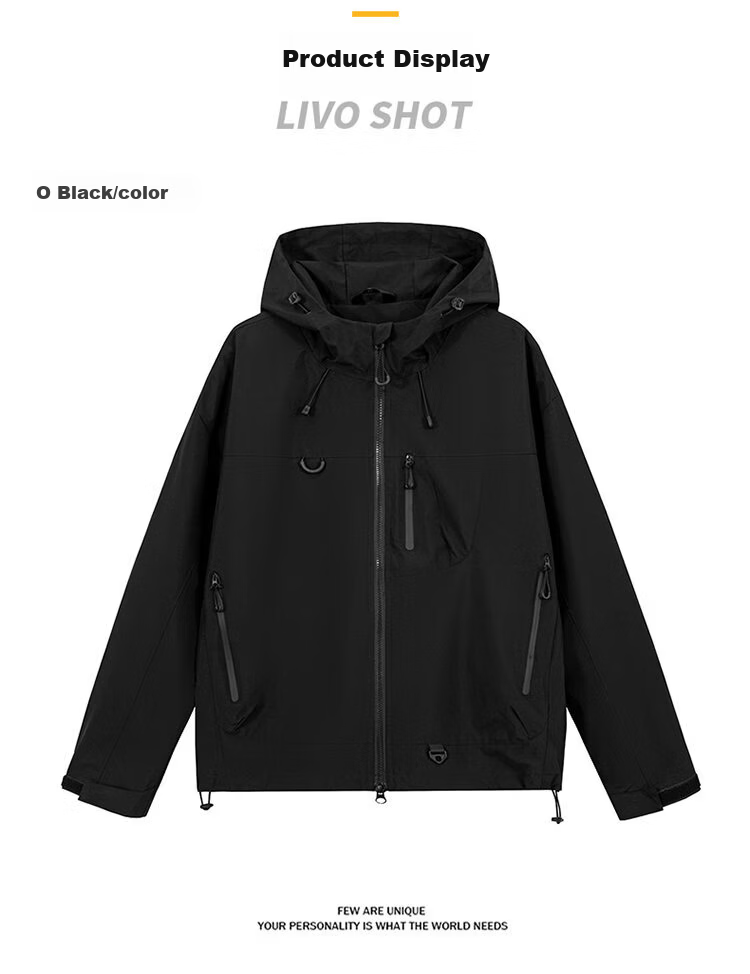 Romon Unisex Hooded Softshell Jacket Spring Autumn Couple Dopamine Windproof Outdoor Mountaineering Coat Dusty Green XL 8