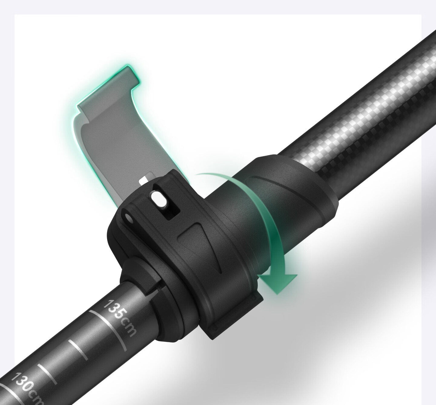 Keep Carbon Fiber Ultra-Light Telescopic Outdoor Hiking Pole, Mountain Climbing Equipment, Walking Stick for Elderly And Childre 14