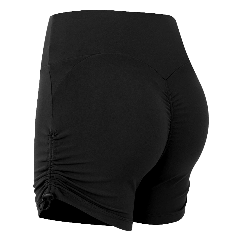 Free Style Drawstring Yoga Shorts Women Summer New High Waist Hip Lift Tummy Control Peach Shorts Pilates Sports Fitness Bermuda Shorts