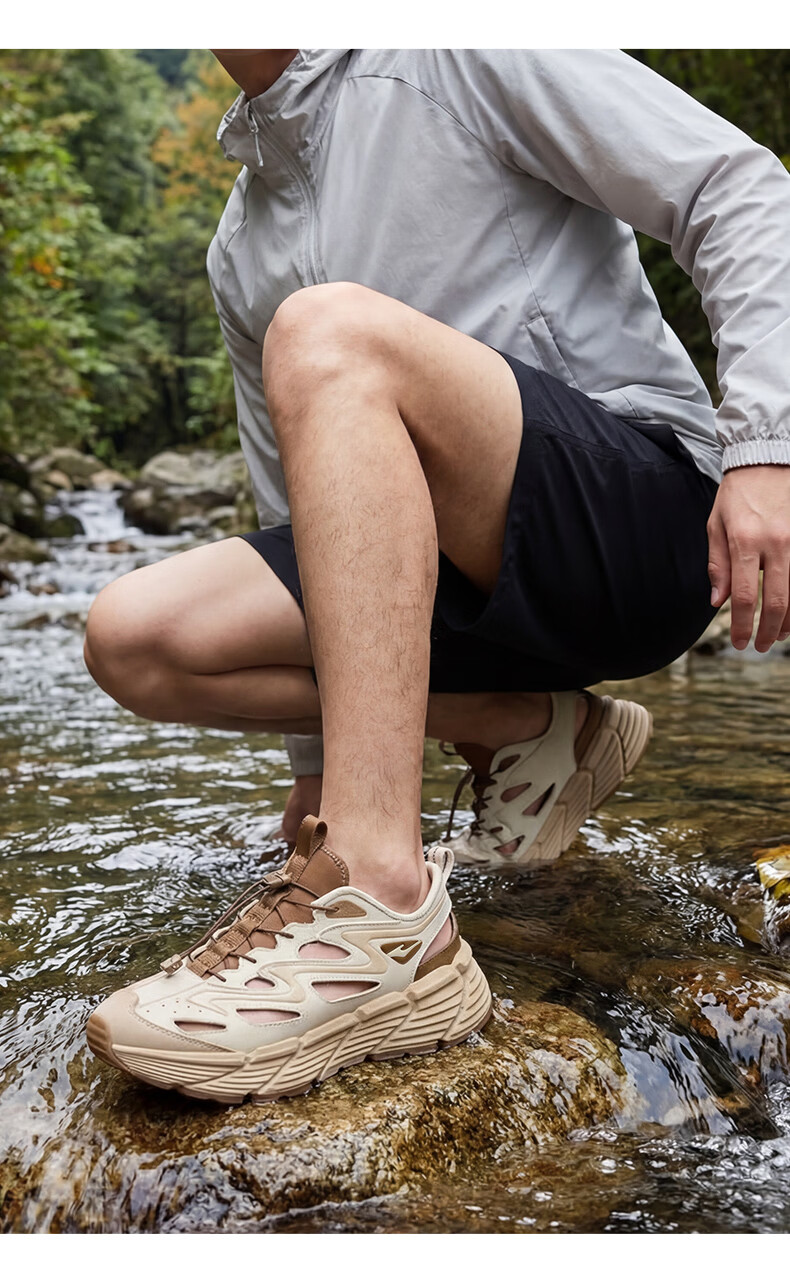 ERKE Men's Creek Hiking Sandals Outdoor Sports Casual Beach Shoes | [Yu Shi Same Style] Qingxi 2.0 19