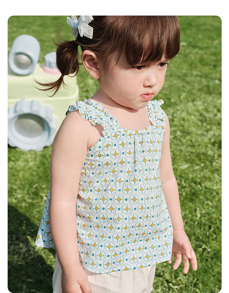 Balabala [balaOne] Baby Vest Infant Top Girls Summer 2026 Sweet Fashion 17