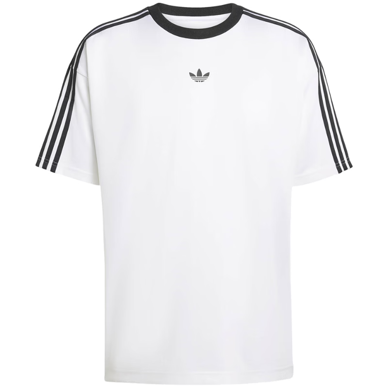 Adidas Originals Men's JACQUARD JERSEY Short Sleeve Top KD5829 White 2XL