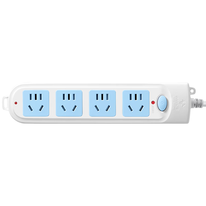 BULL Power Strip/surge Protector/power Bar/power Strip/extension Cord, 4 Outlets with Master Switch, 5 Meters Long GN-601
