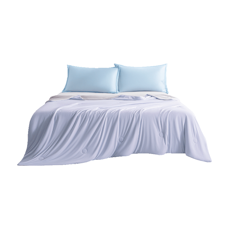 Deep Sleep Cooling Air Conditioning Quilt Ice Silk Lyocell Summer Quilt Class A Machine Washable 200*230cm Purple Gray