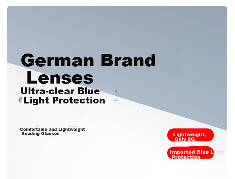 Pulais Reading Glasses Unisex Imported 1.60 MR-8 Durable Ultra Clear Digital Blue Light Blocking Presbyopia Glasses 3