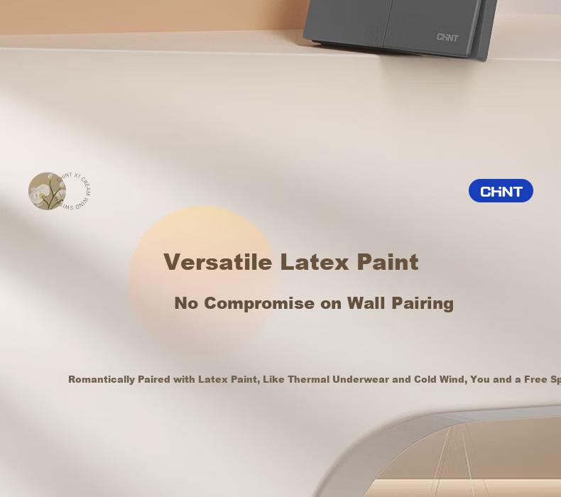 CHNT Switch Socket No-Paint Cream Style Large Panel Socket Faceplate Flush Mounted X1M One-Gang Single Control Three-Hole Cheese Yellow 13