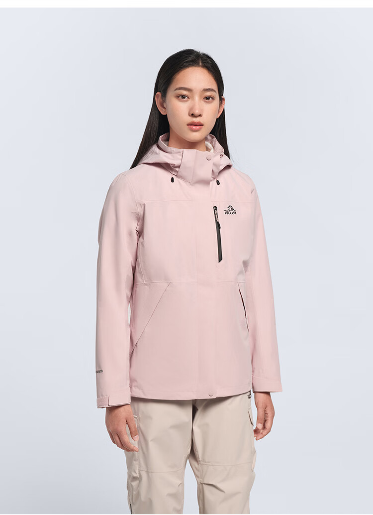 Pelliot Mountain Classic 3.0 3-in-1 Waterproof Jacket Spring Autumn Unisex Warm Coat 125301055 Purple L 29