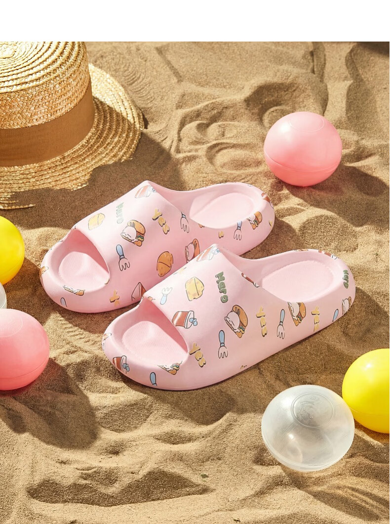MashiMaro EVA Cartoon Cute Parent-Child Slippers Non-Slip Home Bathroom Kids Women's Sandals 7