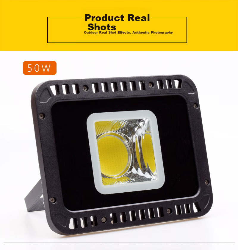 Qianzhiyi LED Floodlight High Power 400W Outdoor Waterproof COB Spotlight for Factory Square Construction Site Warehouse Basketball Court High Brightness Lighting 9