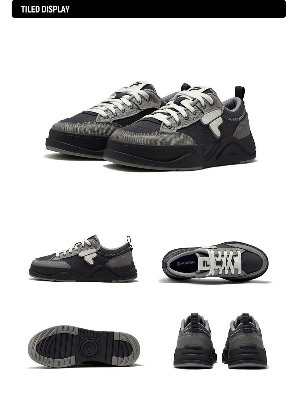 FILA Official Trendy Brand 50-50 DX II Canvas Shoes 2026 Summer Casual Versatile Sneakers 41