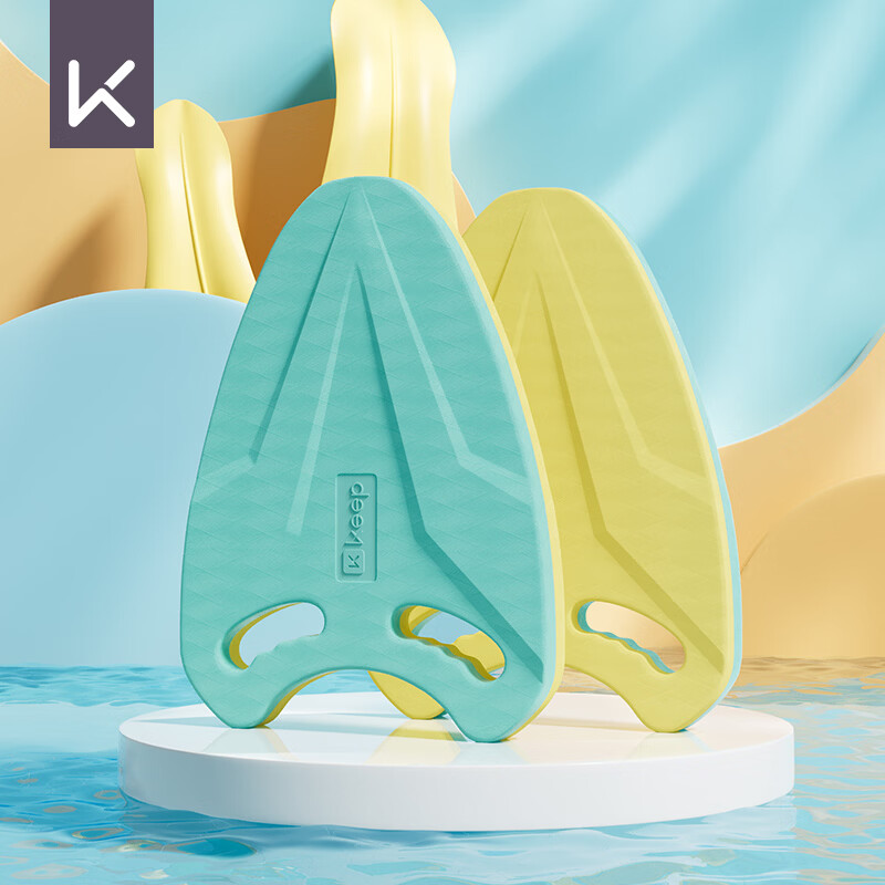 Keep Kickboard Swimming Training Thickened Kickboard A-Shape Swimming Posture Practice Buoyancy Board Swim Aid Board 474 Yellow Blue