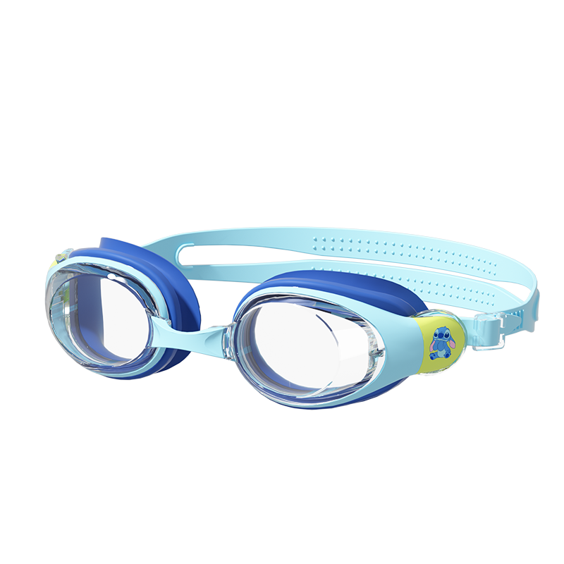 Disney Kids Swimming Goggles and Swim Cap Set HD Anti-Fog Waterproof Protective Eyewear D66405S Pink Strawberry Bear