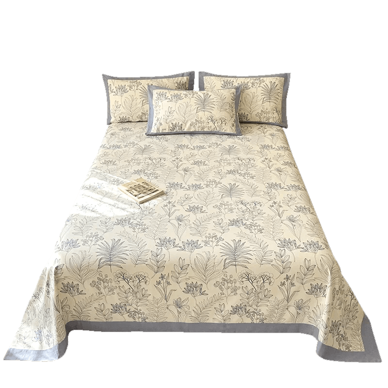 Hengyuanxiang Coarse Cotton Thickened Pure Cotton Bed Sheet 1.8x2m 230x245cm Single A-Class Antibacterial Bed Cover