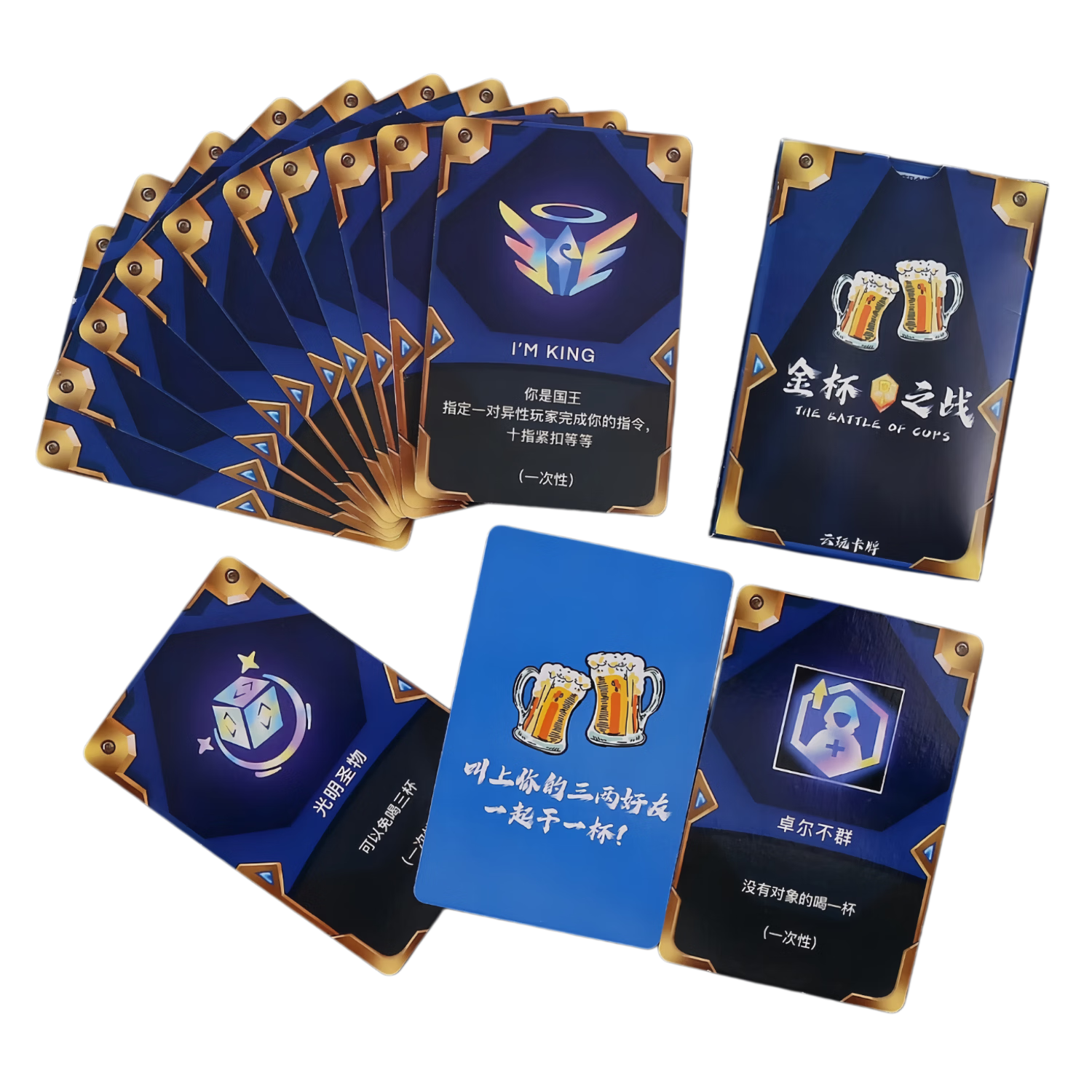 JIANTIAN Stress Relief Golden Shovel TFT Hextech Drinking Waterproof Party Board Game Cards Poker