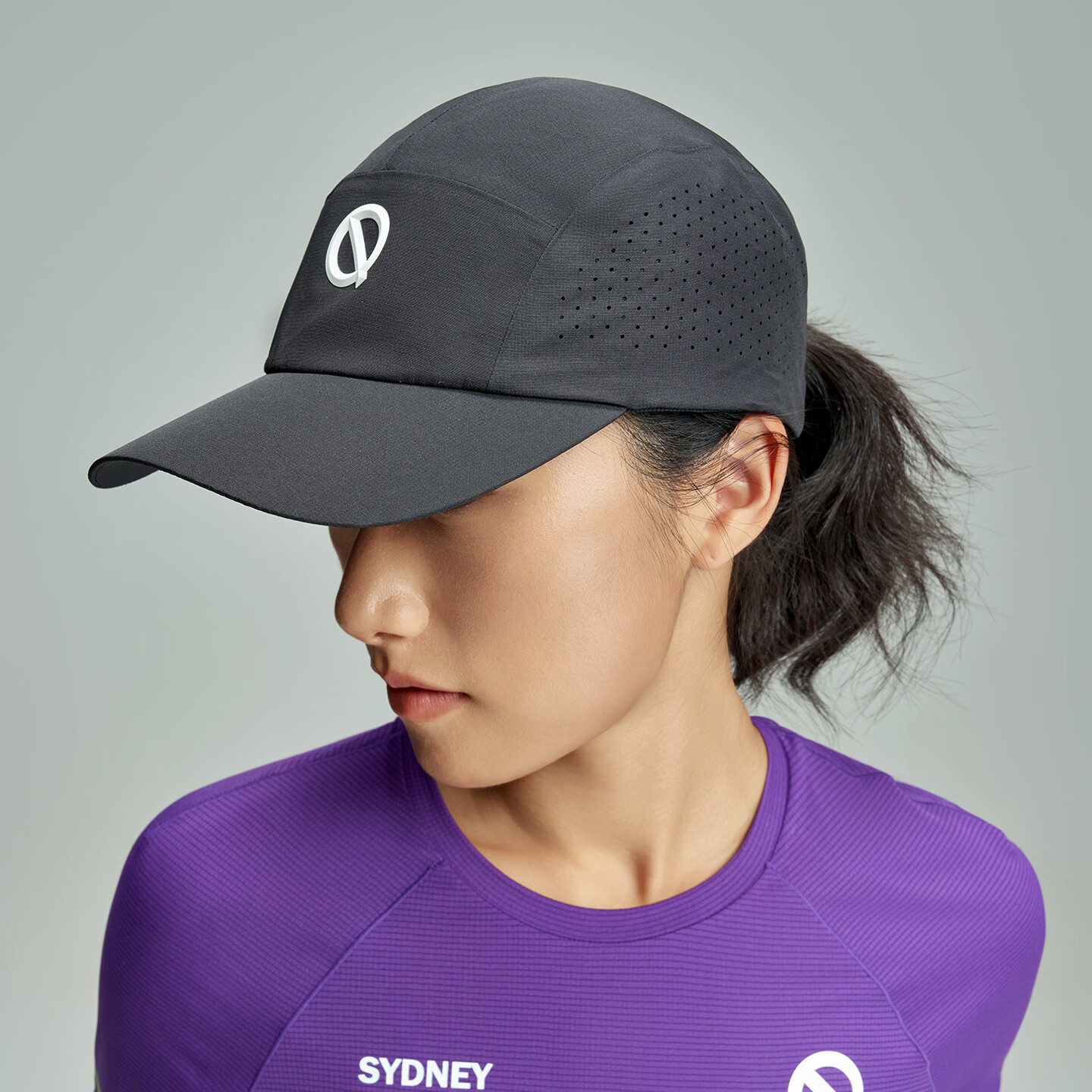 QINKUNG Running Full-Coverage Cap Black