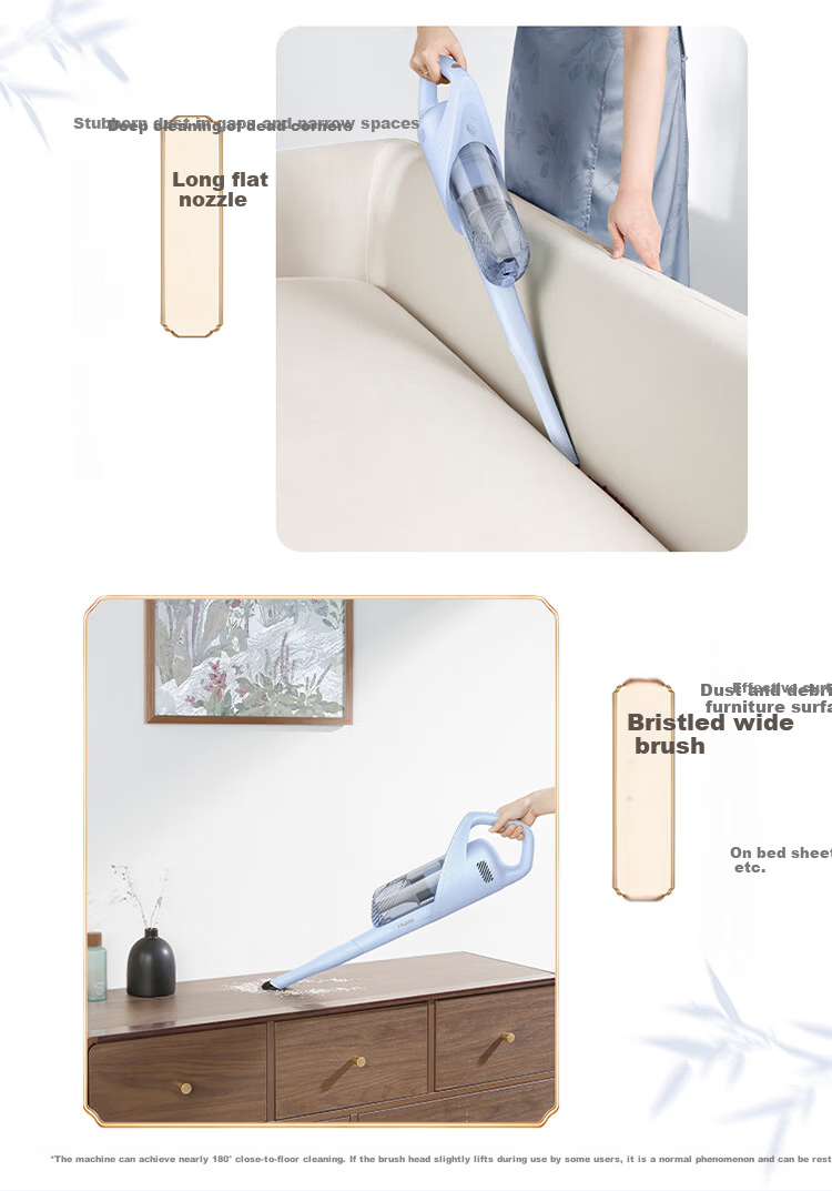 Haier Wireless Cordless Vacuum Cleaner with Mopping Function, Lightweight Portable Pet Hair Remover for Home and Car, High Power Strong Suction Wet and Dry Multi-Use Handheld Vacuum HZG-Y2A Group Purc 7