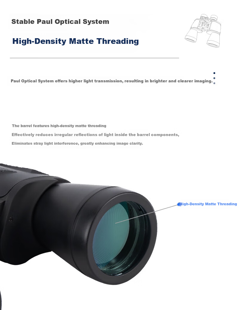 BOSMA 10X50 High-Power HD Binoculars Portable Low-Light Night Vision Concert Viewing Telescope 11