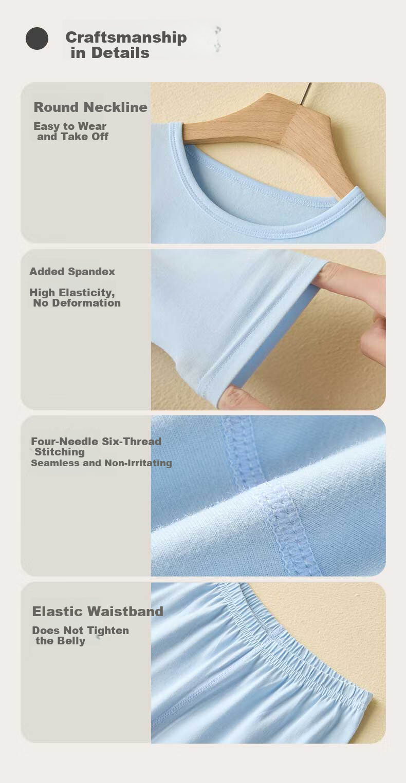 LangSha Children's Autumn Thermal Underwear Set Girls Wool Silk Long Johns Autumn Winter Warm Innerwear for Older Girls 13