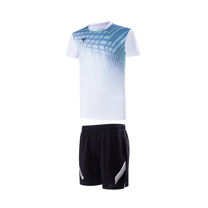 VICTOR Official Flagship Badminton Clothing Knitted Set Shorts T-Shirt Unisex Sweat-Absorbing Breathable Competition Series TR-40022