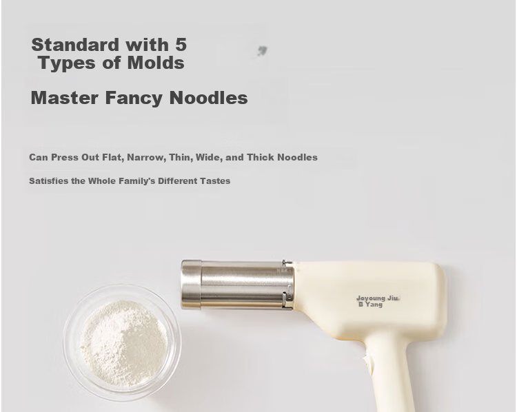 Joyoung Handheld Electric Noodle Maker 30-Second Quick Noodle Extruder Rechargeable Stainless Steel Pasta Machine M2-MS100 24