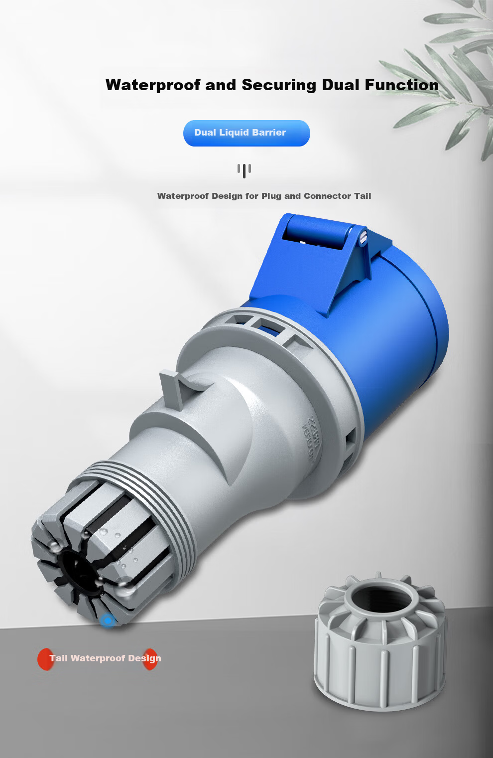 Shendunweishi (SDWS) Industrial Plug Connector 16A Three-Phase 3-Core IP44 Waterproof Aviation Socket Coupler Male SPC4316 for Data Center PDU Power Cable 5
