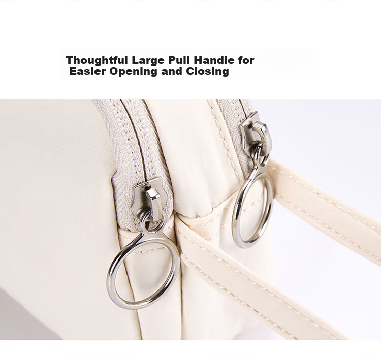 KALA·Y Travel Makeup Bag Portable Multifunctional Storage Bag Large Capacity Business Trip Water-Resistant Toiletry Bag Elephant Gray 1L 7