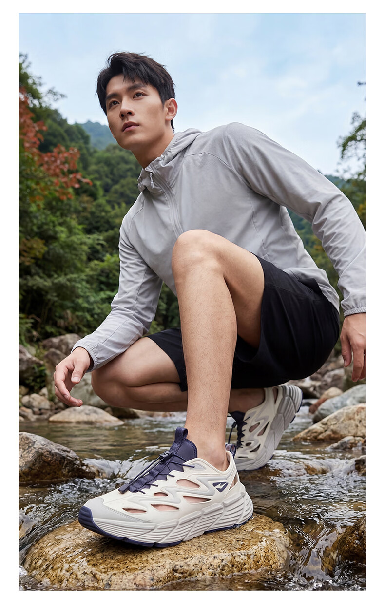 ERKE Men's Creek Hiking Sandals Outdoor Sports Casual Beach Shoes | [Yu Shi Same Style] Qingxi 2.0 14