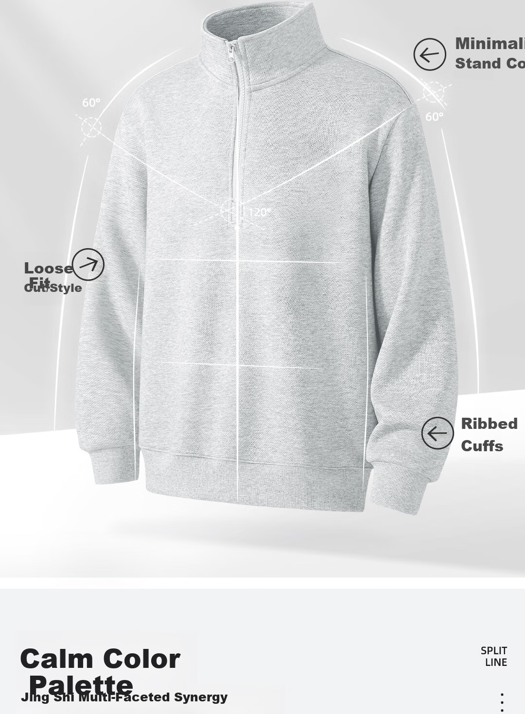 JEEP SPIRIT Men's Sweatshirt Spring Autumn Sports Breathable Casual Men's Top 2026 New Trendy Versatile Jacket for Men 8